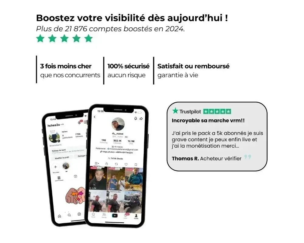 Design RetroBoost - Interface achat boost réseaux sociaux