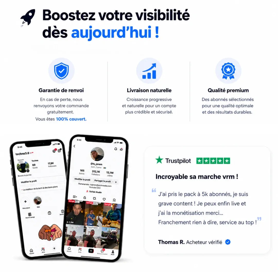 Design RetroBoost - Interface achat boost réseaux sociaux