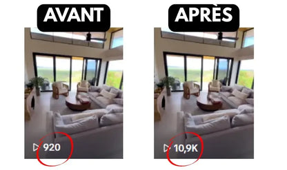 Avant après achat abonnés RetroBoost - Résultats réels
