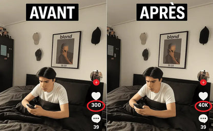 Avant après achat abonnés RetroBoost - Résultats réels